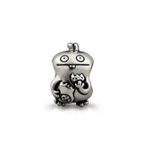 925 Silver Charms Skeleton Clown Bead Bracelet Pendant DIY Jewelry Gift