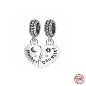 925 Silver Love Baby Bottle Bag Pendant for Bracelet DIY Jewelry Gift