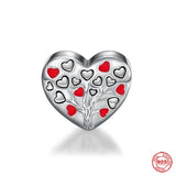 925 Silver Love Baby Bottle Bag Pendant for Bracelet DIY Jewelry Gift