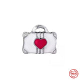 925 Silver Love Baby Bottle Bag Pendant for Bracelet DIY Jewelry Gift