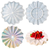 European Style Wave Drain Tray Epoxy Resin Mold Kitchen Snack Fruit Cake Display