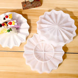 European Style Wave Drain Tray Epoxy Resin Mold Kitchen Snack Fruit Cake Display