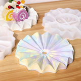 European Style Wave Drain Tray Epoxy Resin Mold Kitchen Snack Fruit Cake Display