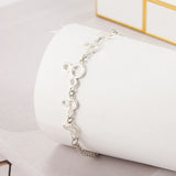 European Mickey Bracelet 925 Silver Bangles Wedding Jewelry
