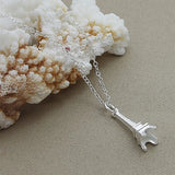 Europe Paris Tower Pendant Necklace 925 Sterling Silver Jewelry
