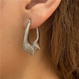 Europe US Metal Irregular Earrings Punk Retro Earring Ms Girl Jewelry