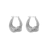 Europe US Metal Irregular Earrings Punk Retro Earring Ms Girl Jewelry