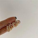 Baroque Pearl Earrings Wedding Accessories