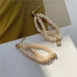 Baroque Pearl Earrings Wedding Accessories
