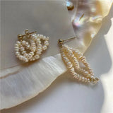 Baroque Pearl Earrings Wedding Accessories