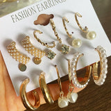 Europe & America Pearl Earring Set for Women, Party & Banquet Jewelry Gift
