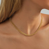 Copper Chain Necklace for Women Street Jewelry