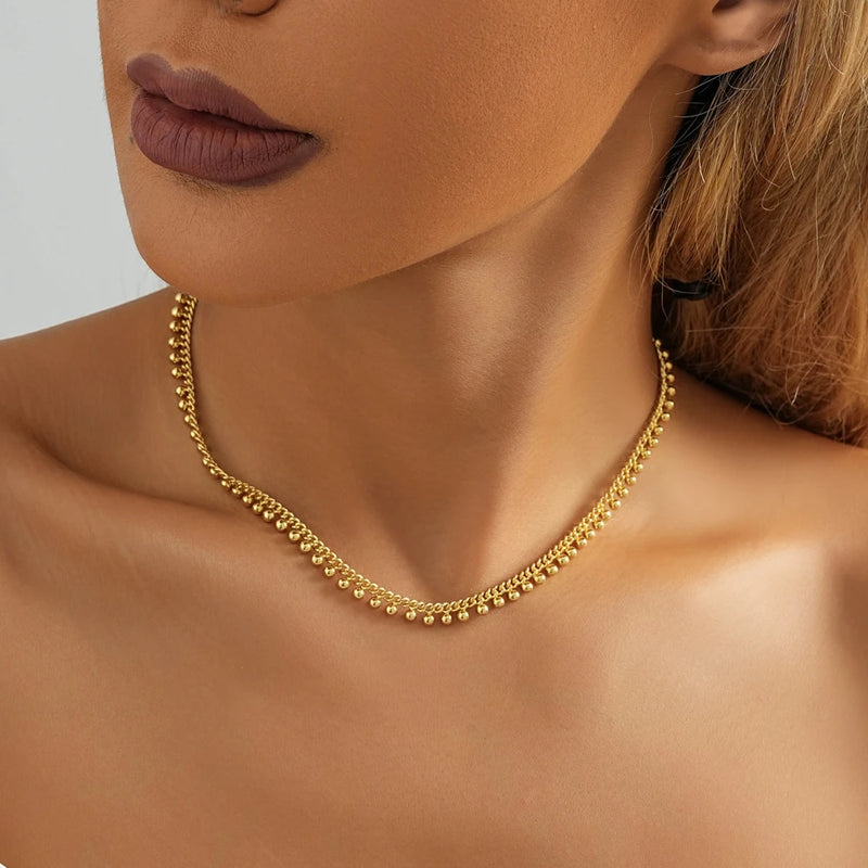 Copper Chain Necklace for Women Street Jewelry