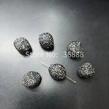 Hot Retro Rhinestone Black Square Beads Necklace