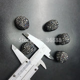 Hot Retro Rhinestone Black Square Beads Necklace