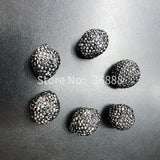 Hot Retro Rhinestone Black Square Beads Necklace