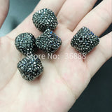 Hot Retro Rhinestone Black Square Beads Necklace