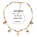 Pearl Rice Moon Pendant Necklace for Women