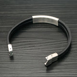 Europe & US Stainless Steel Leather Bracelet Hand Decoration