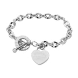 Europe & US Heart Circle OT Buckle Bracelet Female Titanium Steel Love Chain