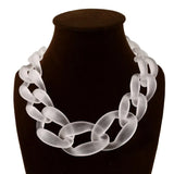 Exaggerated Acrylic Chain Necklace for Europe and US