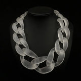 Exaggerated Acrylic Chain Necklace for Europe and US
