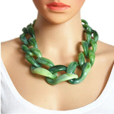 Exaggerated Acrylic Chain Necklace for Europe and US