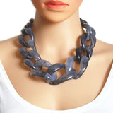 Exaggerated Acrylic Chain Necklace for Europe and US