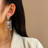 Europe US Cross-Border Skeleton Earrings Exaggerated Halloween Jewelry