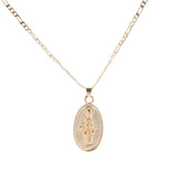 Virgin Mary Pendant Necklace Halloween Religious Accessories