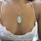 Virgin Mary Pendant Necklace Halloween Religious Accessories