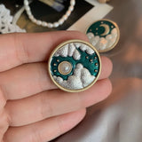 Europe US Cloud Drip Corsage Chinese Wind Pin Accessory