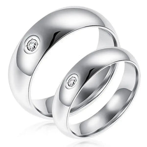 Titanium Steel Ring GJ454 Europe and US Contracted Set Auger Couple