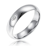 Titanium Steel Ring GJ454 Europe and US Contracted Set Auger Couple