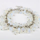Bohemian Natural Stone Bracelet: Crystal Tiger Eye Explosion