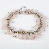 Bohemian Natural Stone Bracelet: Crystal Tiger Eye Explosion