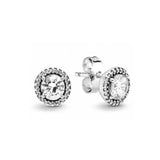 925 Silver Pentagram Earrings - Heart-Shaped Shell Design for Women
