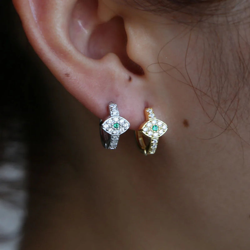 925 Silver Evil Eye Earring for Women