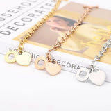 Heart Charm Bracelet 18K Plated Women's Jewelry Gift
