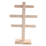 European 4-Layer Wood Earring Organizer Holder