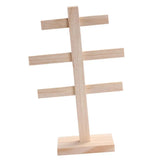 European 4-Layer Wood Earring Organizer Holder
