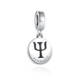 925 Silver Key Flower Pendant for DIY Bracelet Necklace Jewelry