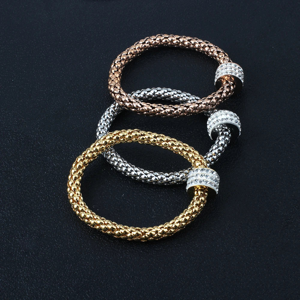 European/American Women's Elastic Bracelet Set
