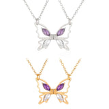 European American Couple Clavicle Chain Zircon Necklace Set