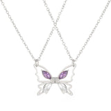 European American Couple Clavicle Chain Zircon Necklace Set