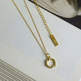 925 Silver Round Pendant Necklace Women Jewelry