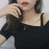 925 Silver Round Pendant Necklace Women Jewelry