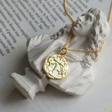 European American Silver 925 Round Coins Pendant Necklace Jewelry