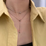 European American Style Double Beanie Necklace Female