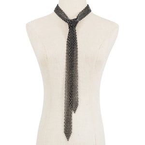 European American Style Novel Collar Tie Exaggerated Rhinestones Necklace